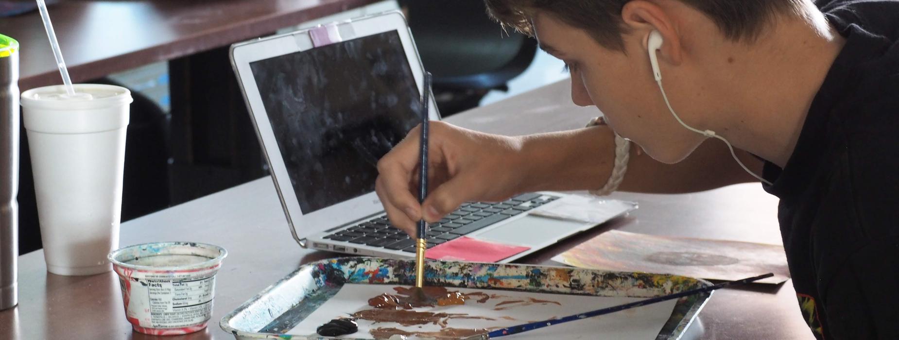 artist at work