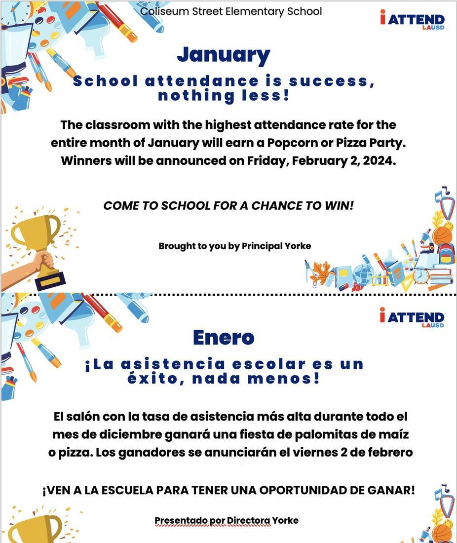 January/February 2024 This months Activities/Events Coliseum Street