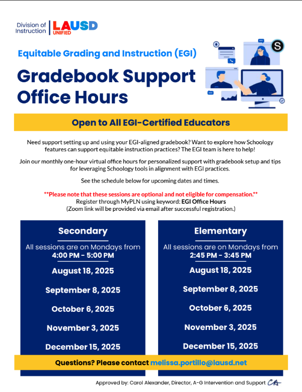gradebook office hours