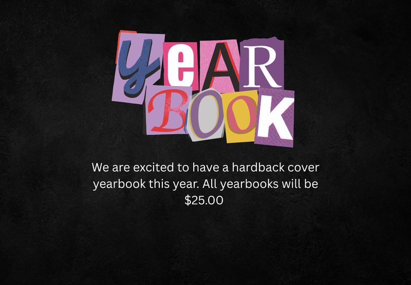 Yearbook order information 2025-2026 school year.