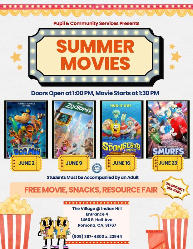 PUSD Summer Movies