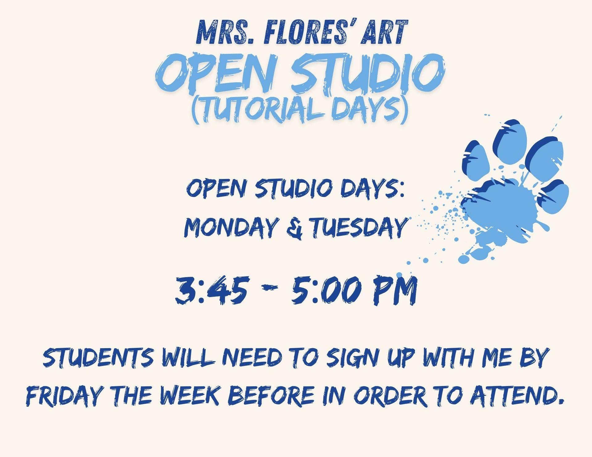 Open Studio Days