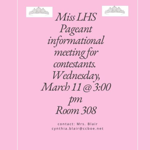 MISS LHS INFORMATIONAL MEETING MARCH 11