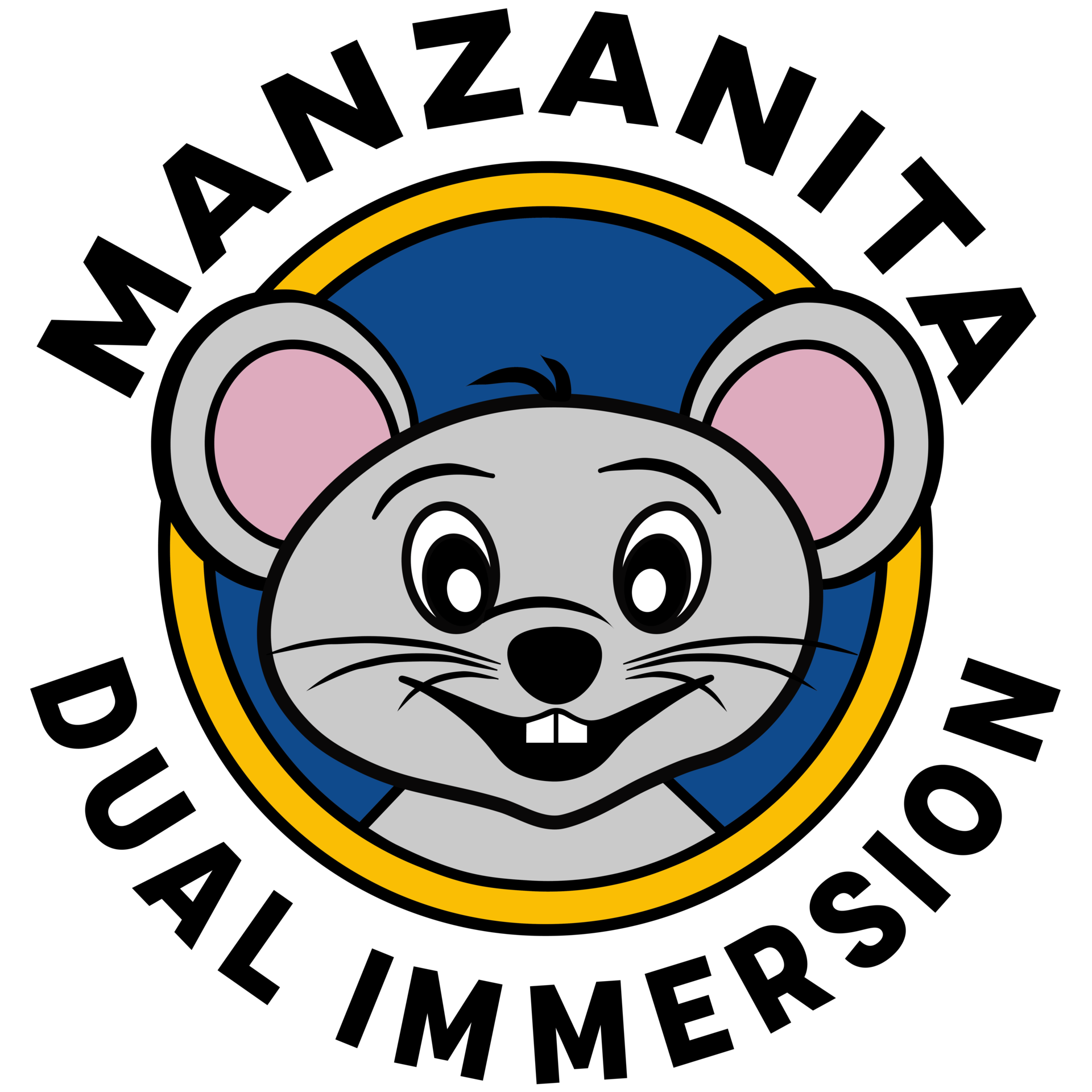 Mananita School Logo of a mouse mascot