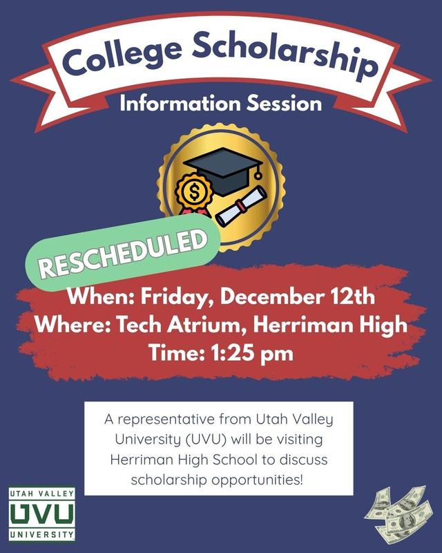 UVU College Scholarships Flyer