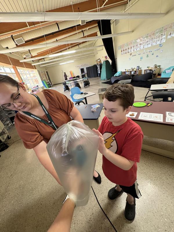 Middle School students build their own hot air balloons
