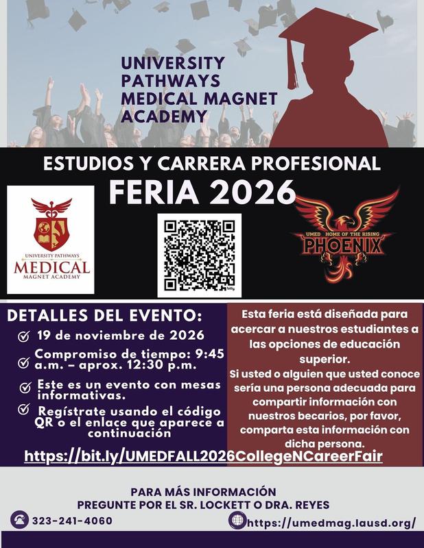 Spanish UMED Fall 2026 College and Career Day