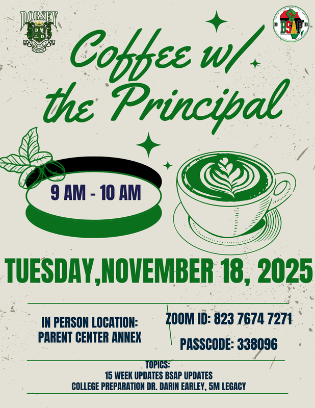 Coffee with the principal