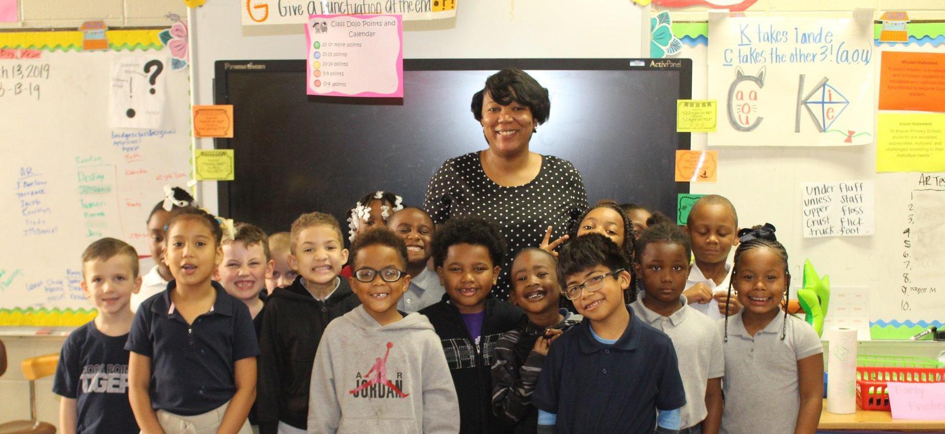 teacher and students