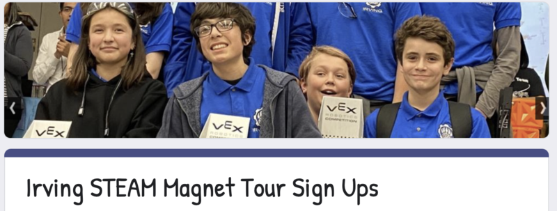 School Tour Sign Up