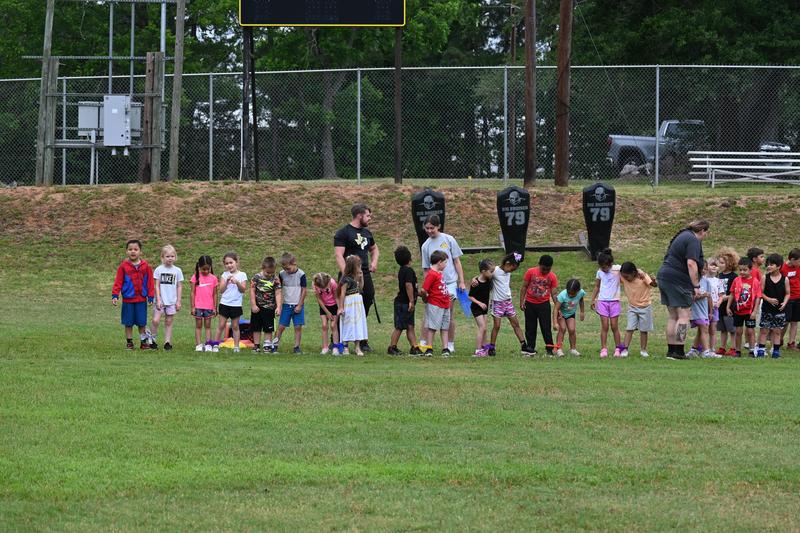 Field day kids having fun.
