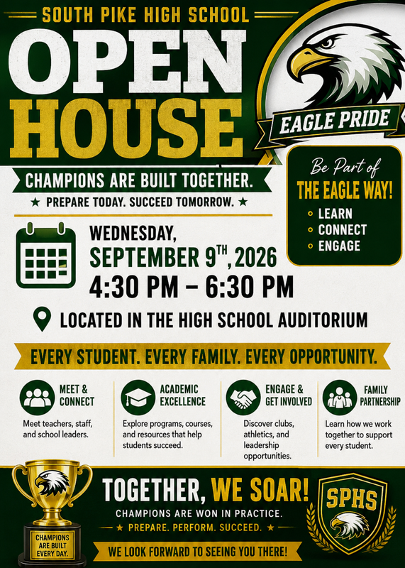 spsd sphs open house sept 2026