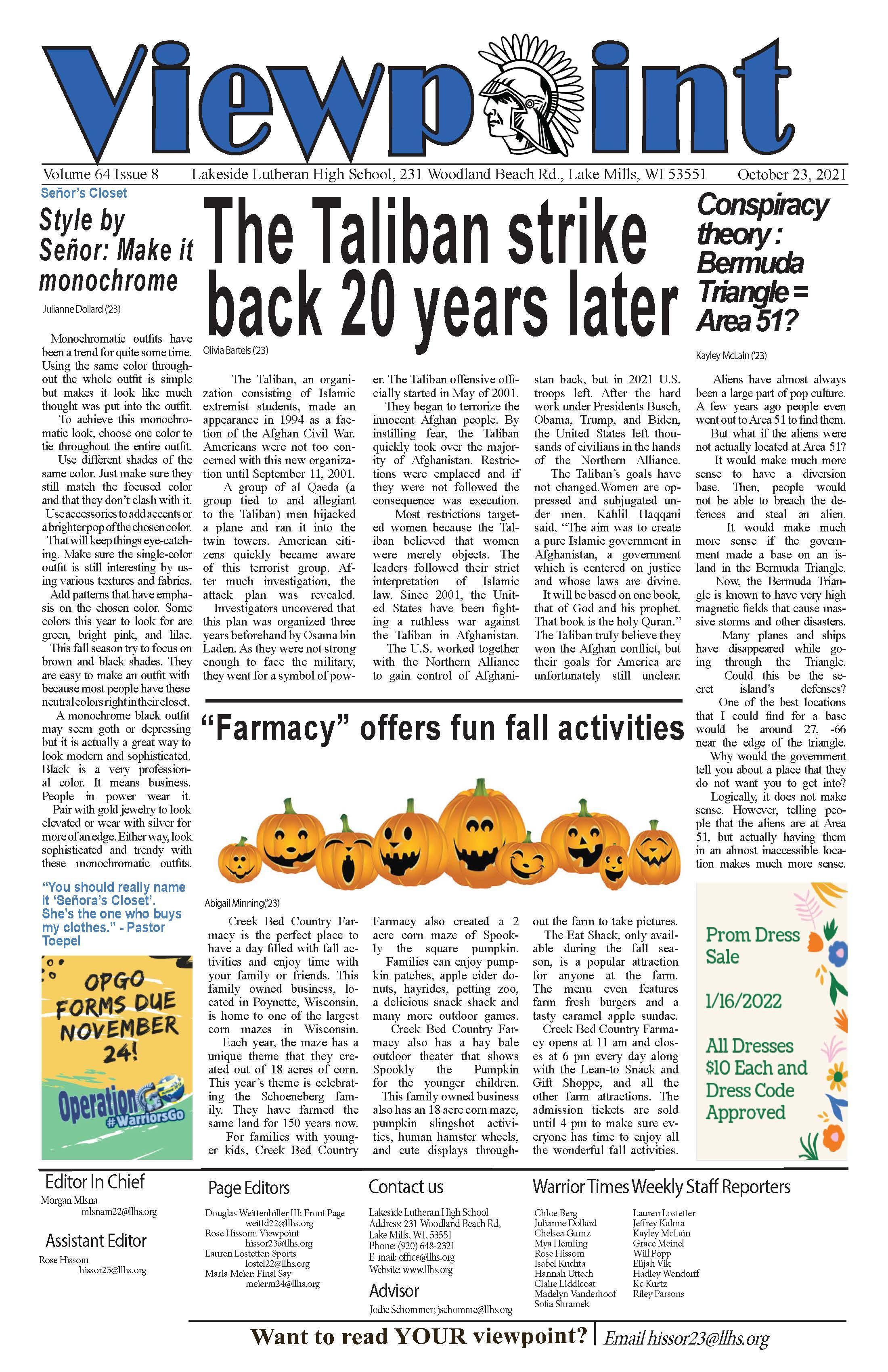 Warrior Times Weekly Newspaper Student Publications Lakeside