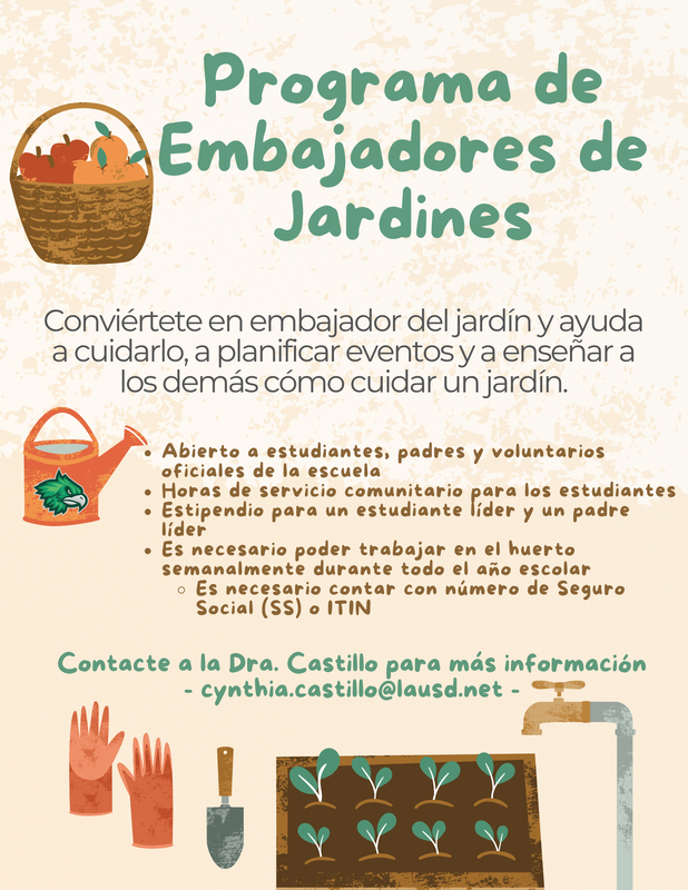 Programa de Embajador del Jardin