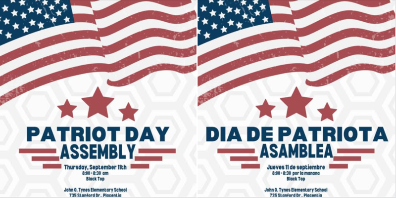 Patriot day assembly