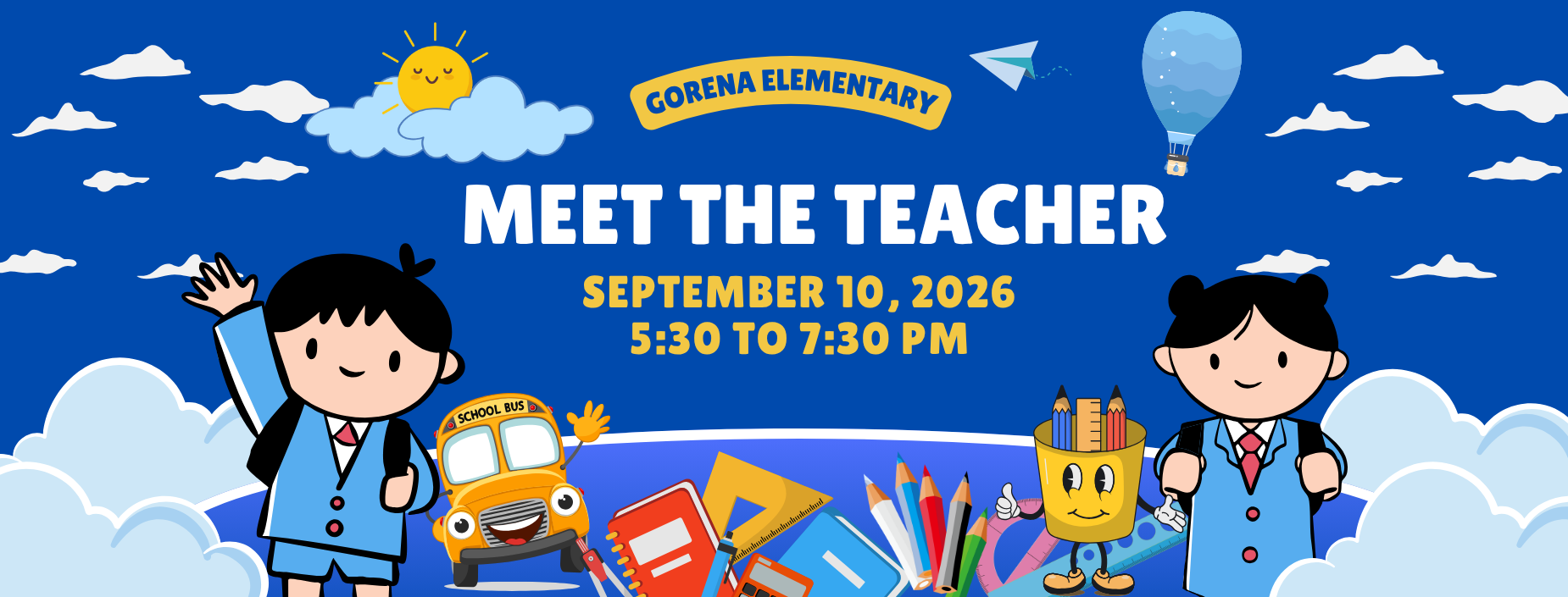 Edinburg CISD meet the teacher night is on September 10th at 5:30 to 7:30 PM.