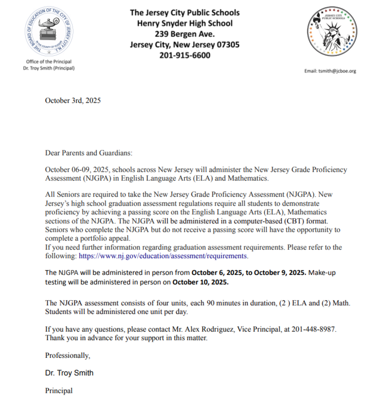 NJGPA Fall Administration