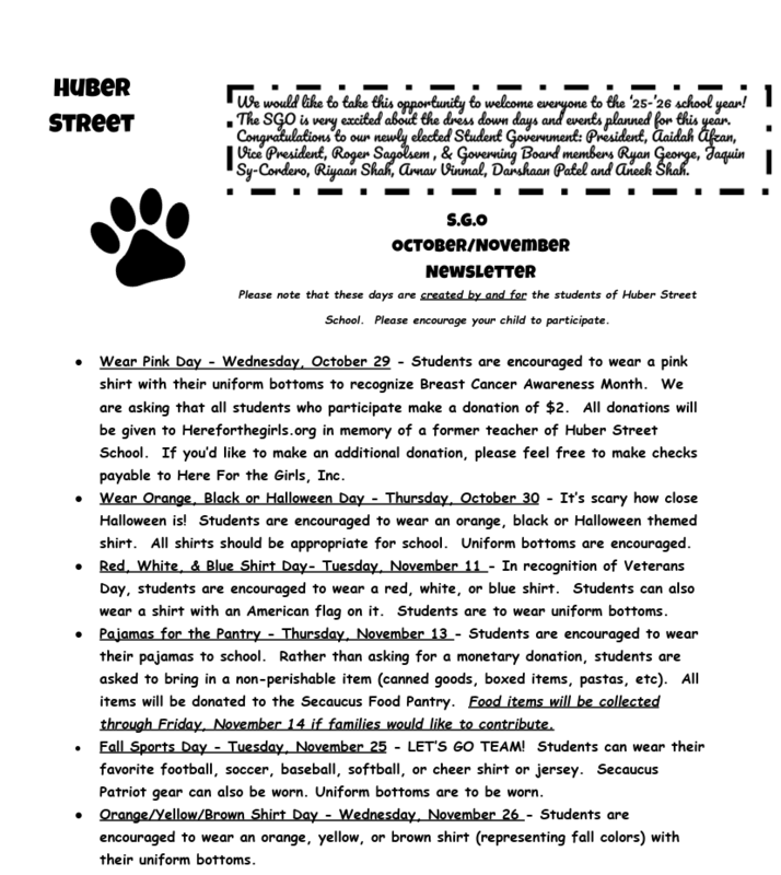 SGO Newsletter for Oct & Nov