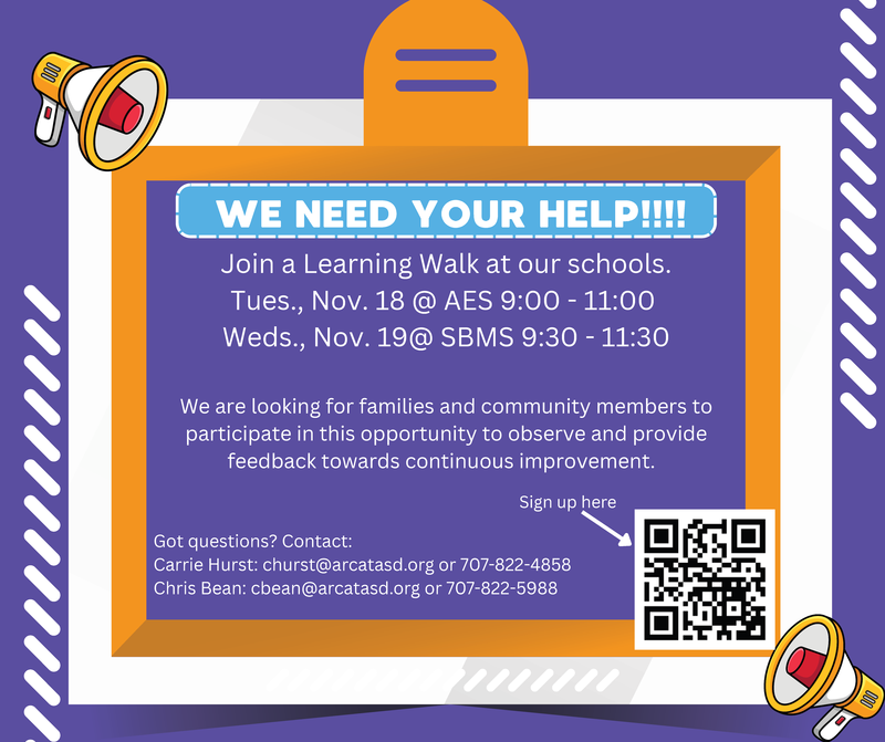 Learning Walk flier in English