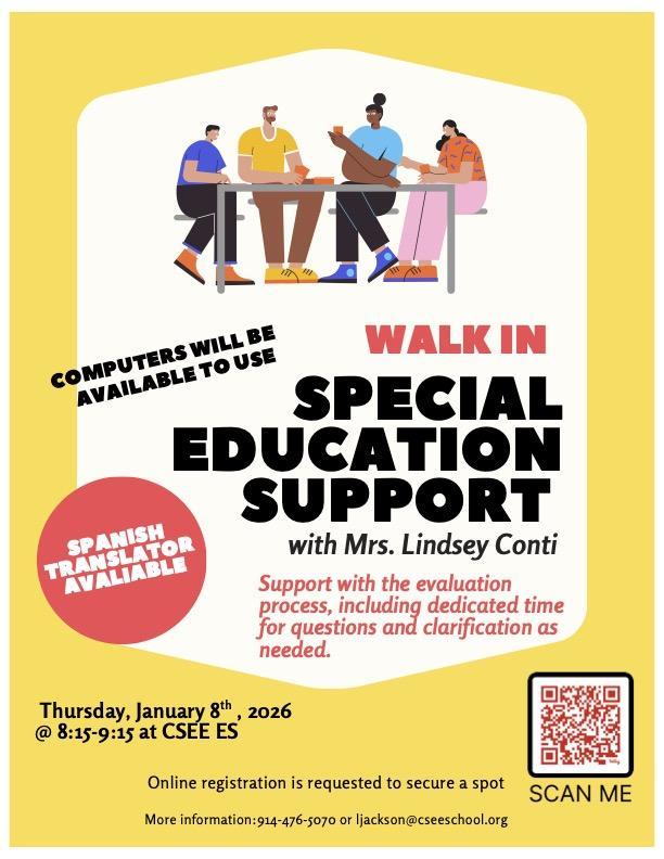 SPECIAL EDUCATION SUPPORT JANUARY 8TH Featured Photo
