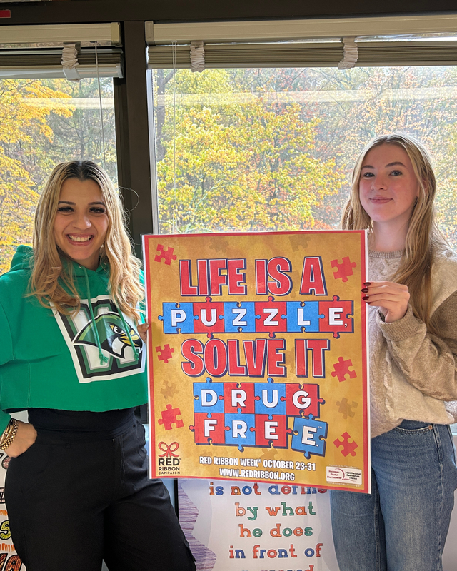 Students show Red Ribbon project