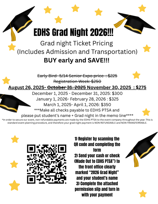 Grad Nite 2026! Purchase your tixs before prices increase! Thumbnail Image