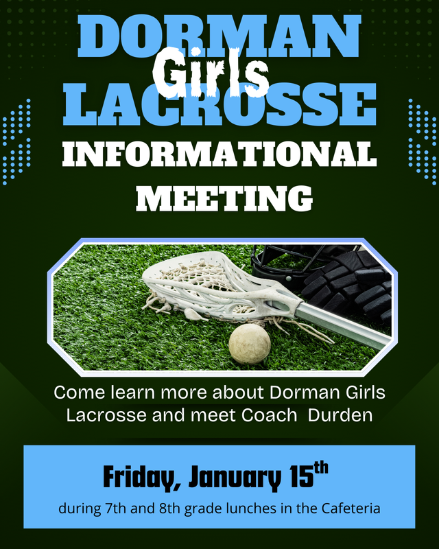 Dorman Girls Lacrosse Informational Meeting Featured Photo