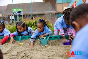 children in the sandbox