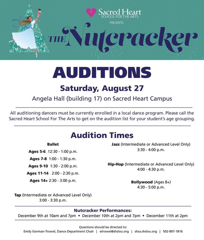 The Nutcracker Auditions Open to Community Sacred Heart School for
