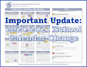Important Update: Calendar Change Banner