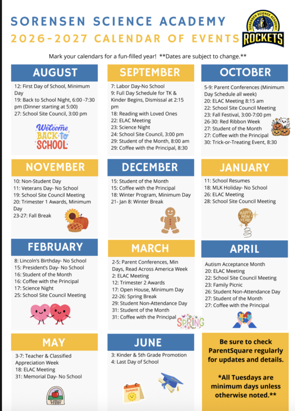 year at a glance