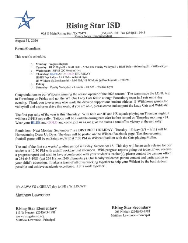 Monday Letter