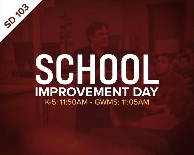 School Improvement Day (SIP) Wednesday, September 10th