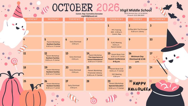 OCTOBER 2026 CALENDAR