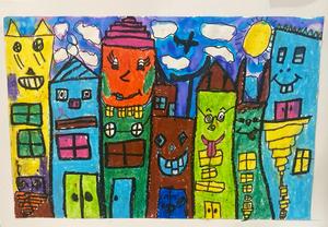 Elementary Winner of Superintendent's award fall art show