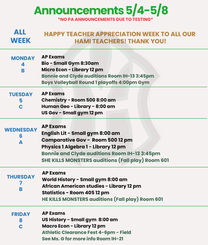 weekly asb announcements