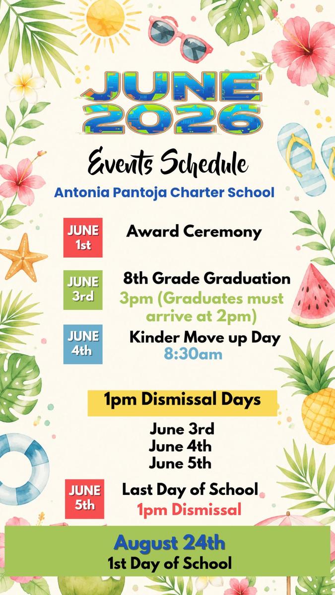 June Calendar English