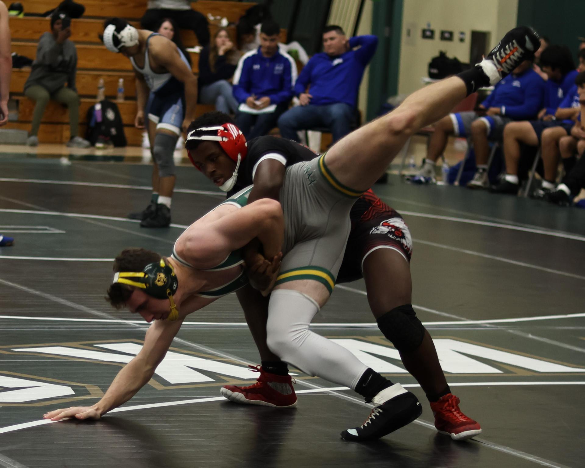 boys wrestling at liberty duals