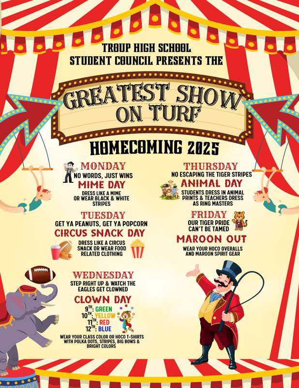 Homecoming Dress Up Days for September 15-19 Featured Photo