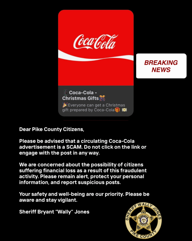Co-Cola Scam Flyer 2025