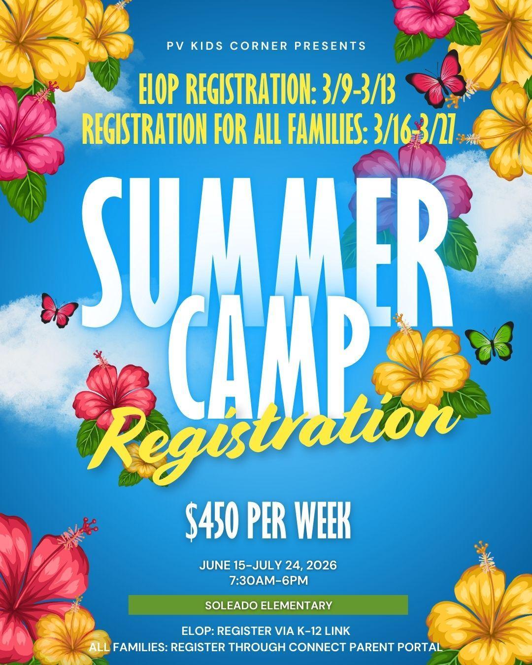 Summer Camp 2026 Flyer