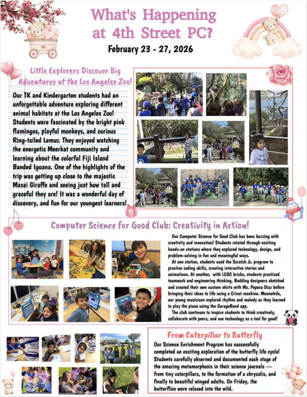 February 23- 27 English Newsletter