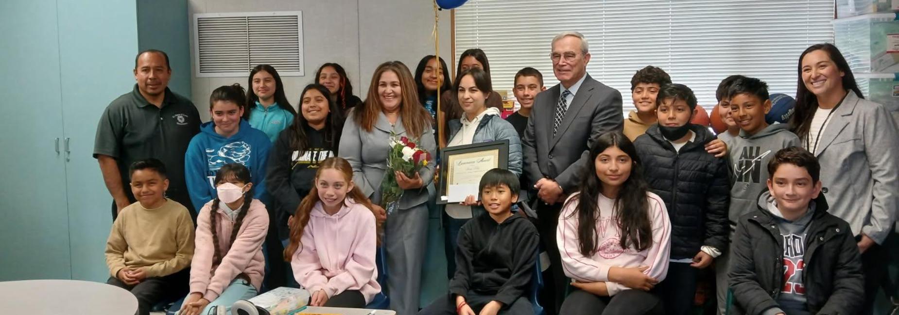 Congratulations to Teacher of the Year, Mrs. Diana Tellez
