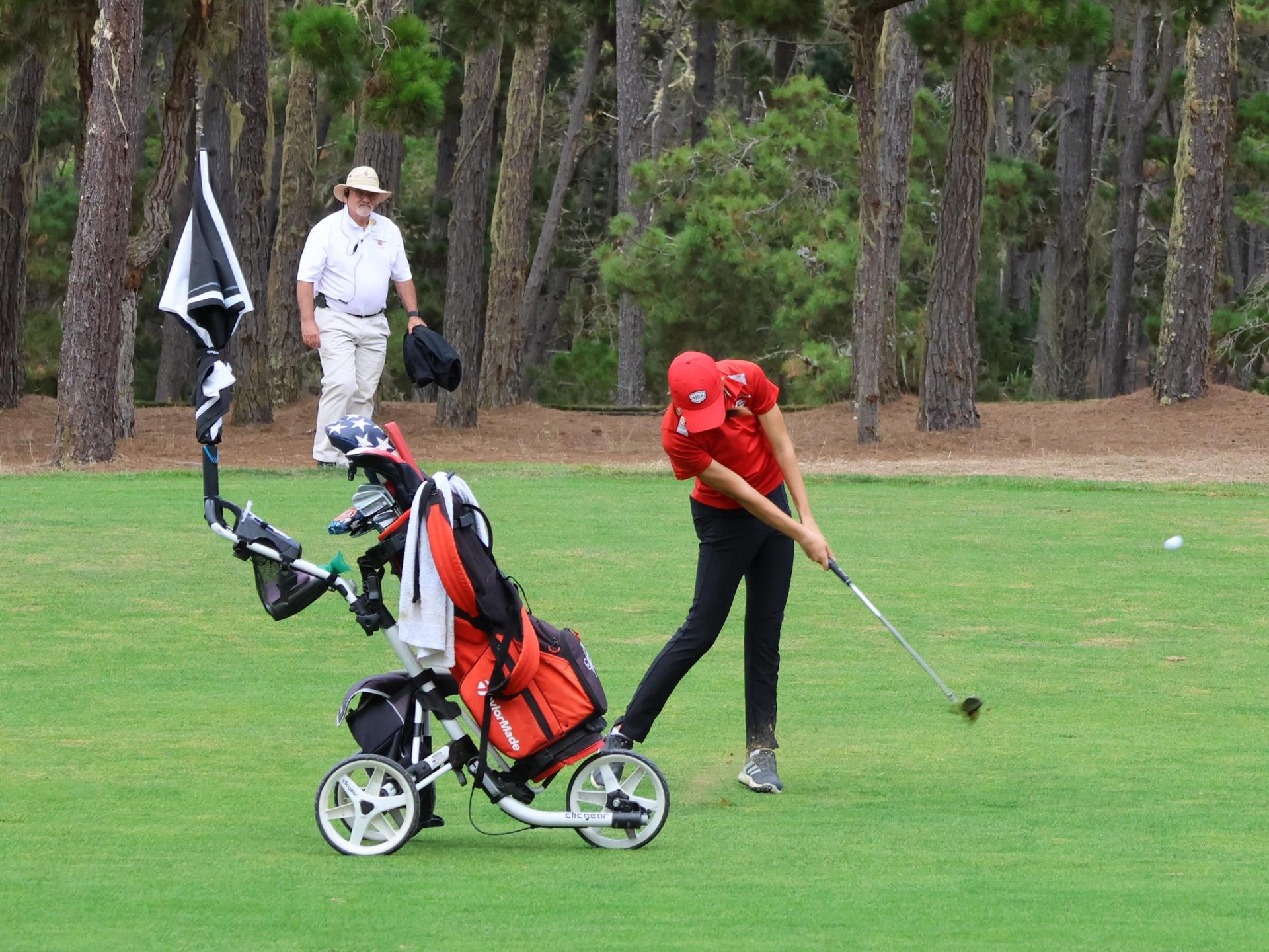 asterisk talley playing golf at poppy hills