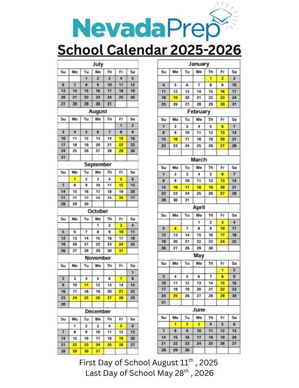 2025/2026 School Calendar