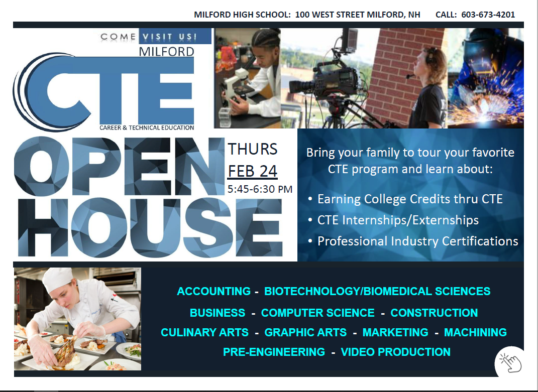 CTE Open House on February 24