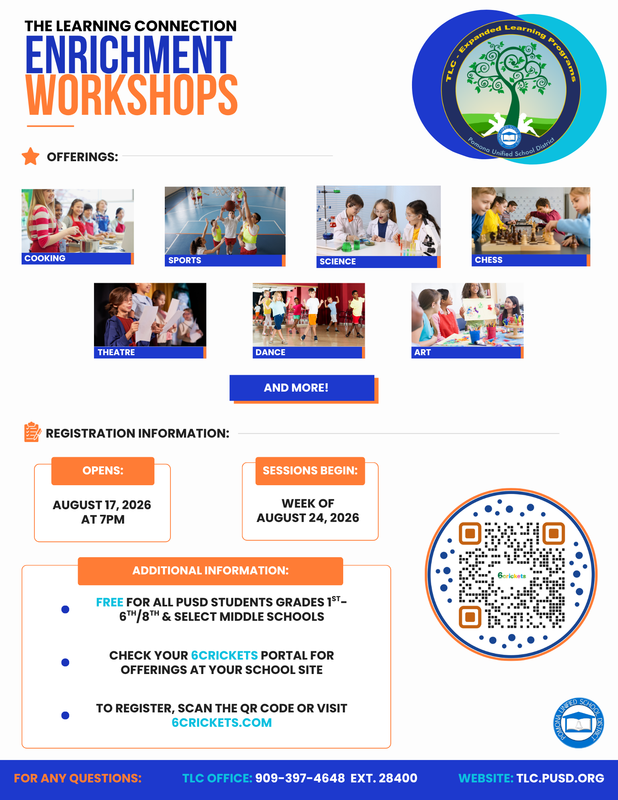 ELOP REGISTRATION OPENS 8/17 AT 7PM