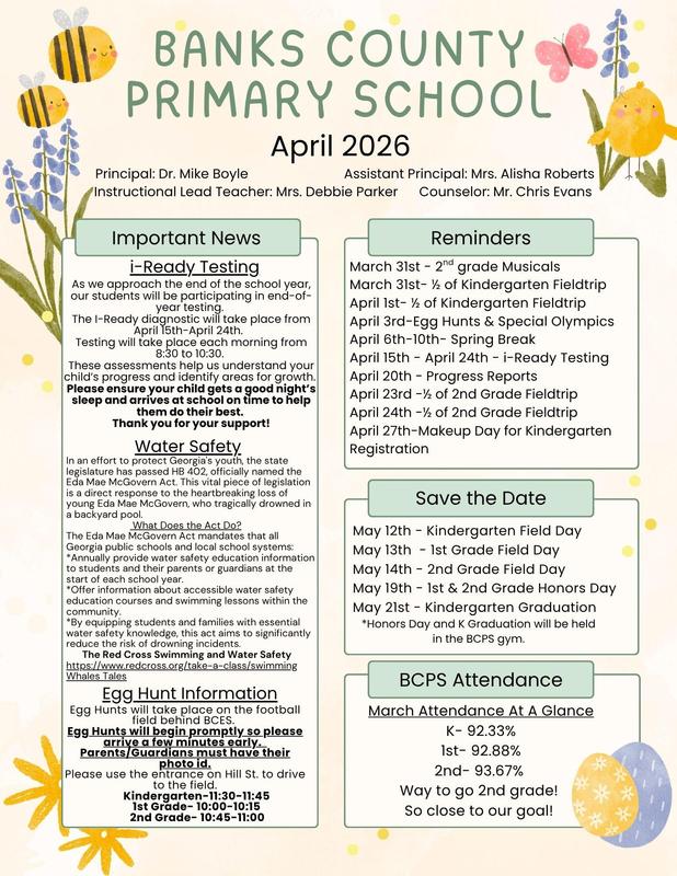 BCPS April Newsletter