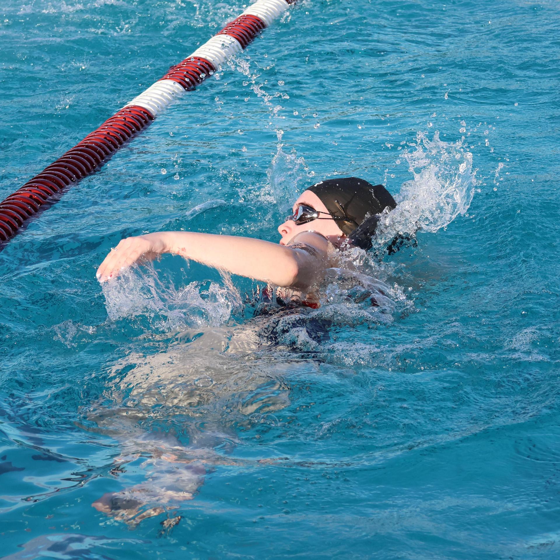 Trinity Bawdon swimming