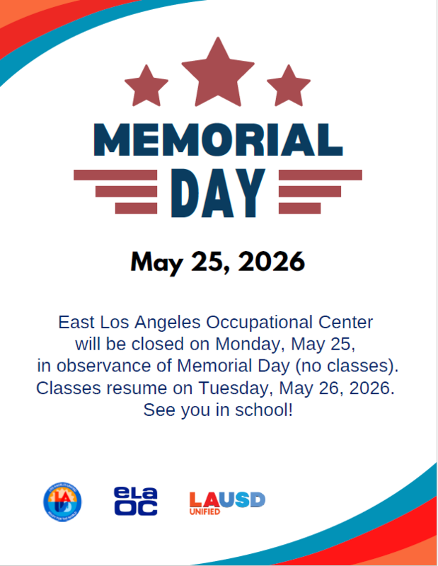 Memorial Day May 26, 2026